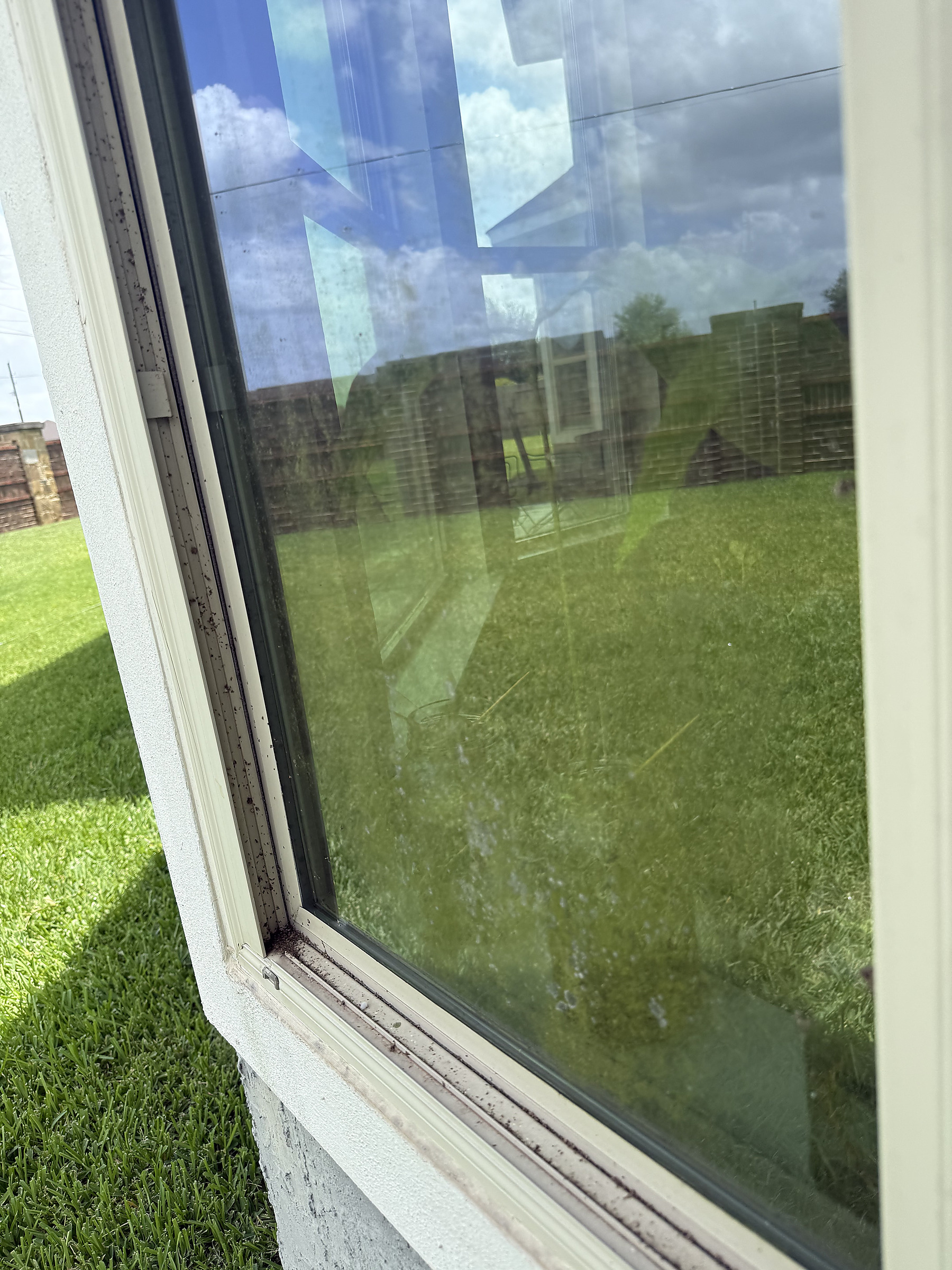 Before window frame detailing