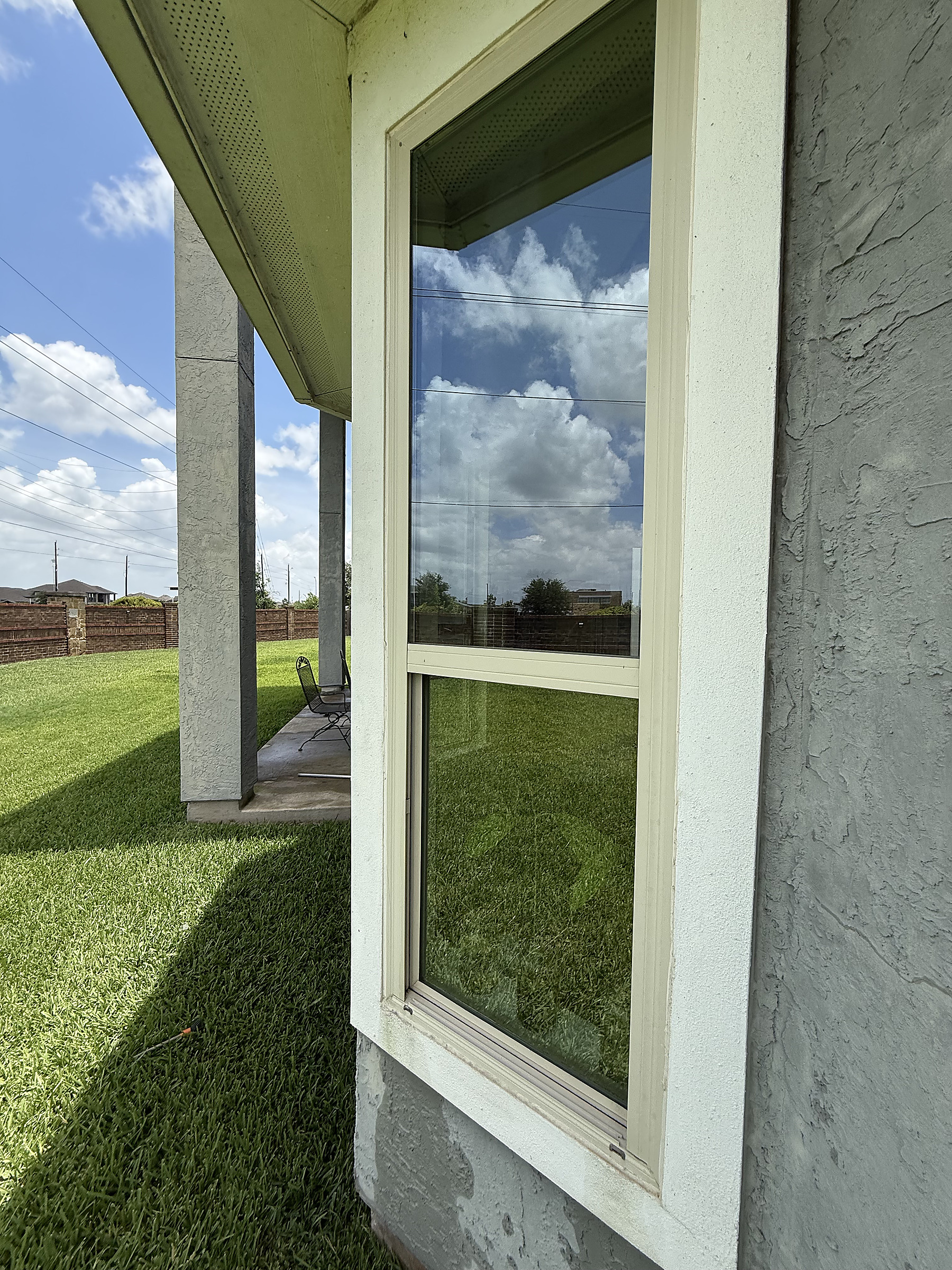 Tall window cleaning result
